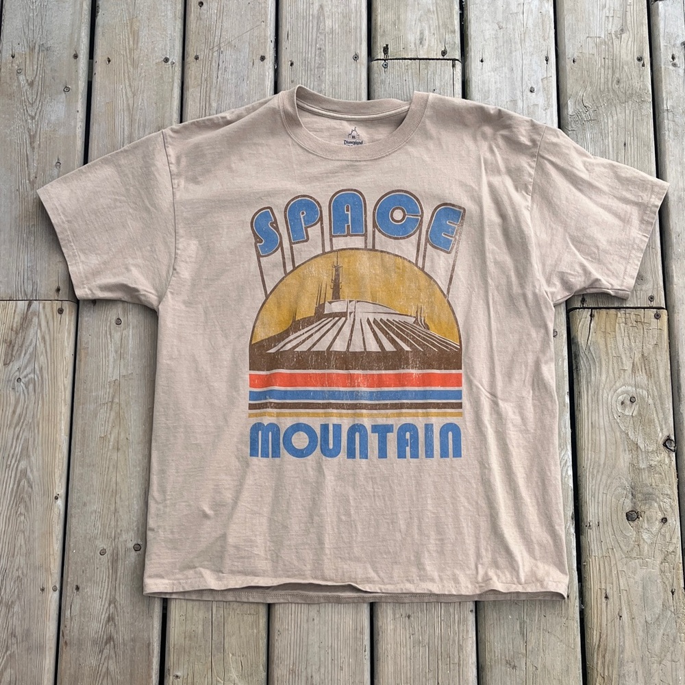 Authentic Disney Theme Parks Retro Style Space Mountain Tee Shirt Size XL